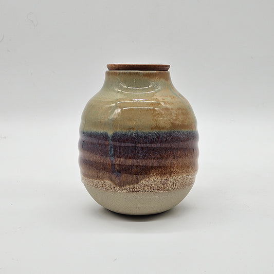 Jar with Lid - Ferric Fervor/Snowflecks