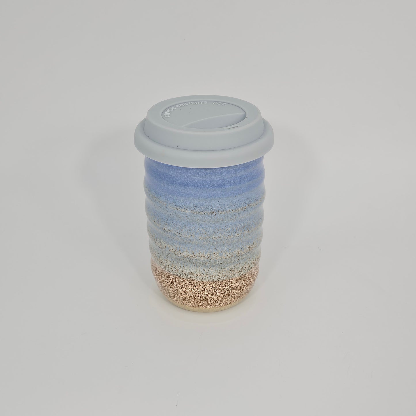 Tasse de voyage avec couvercle (12 oz) - Vague du Titanic/Flocons