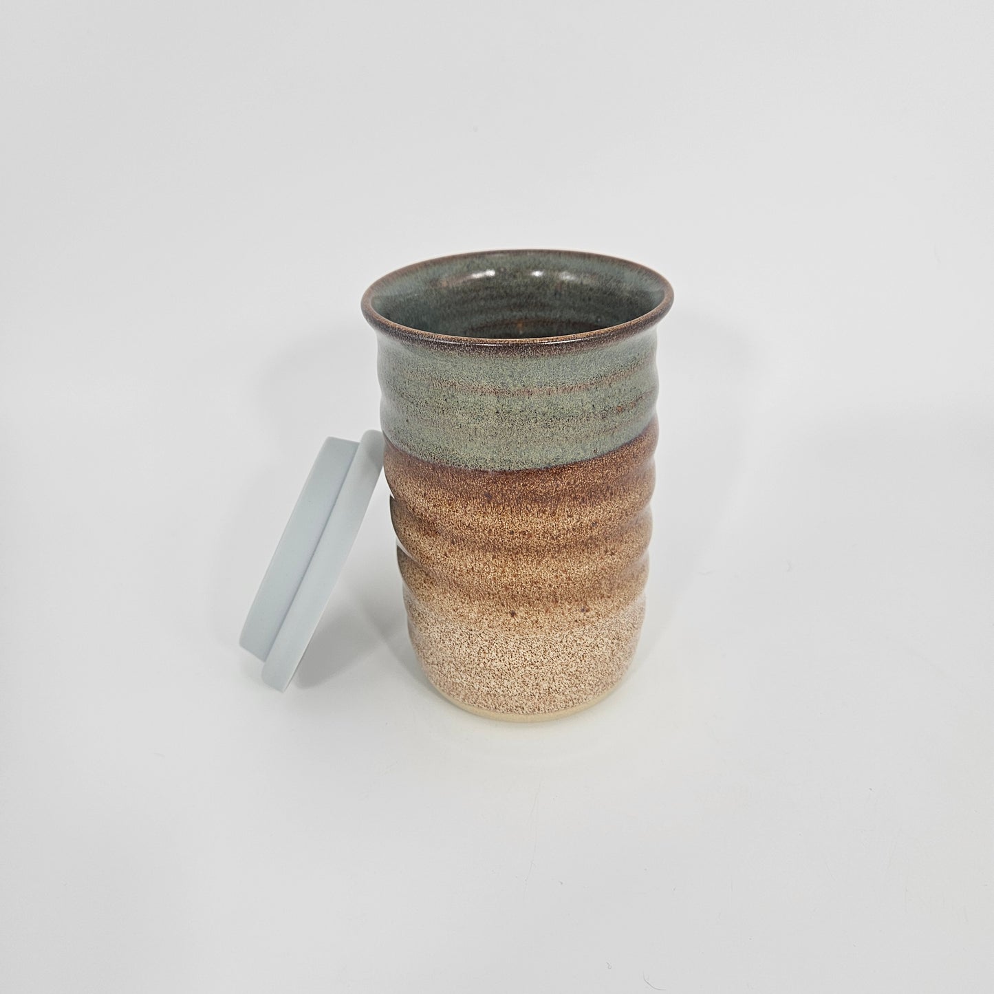 Tasse de voyage (12 oz) avec couvercle - Nickel/Flocons