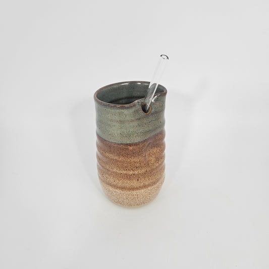 Iced Coffee Tumbler (12 oz) - Ferric Fervor/Snowflecks