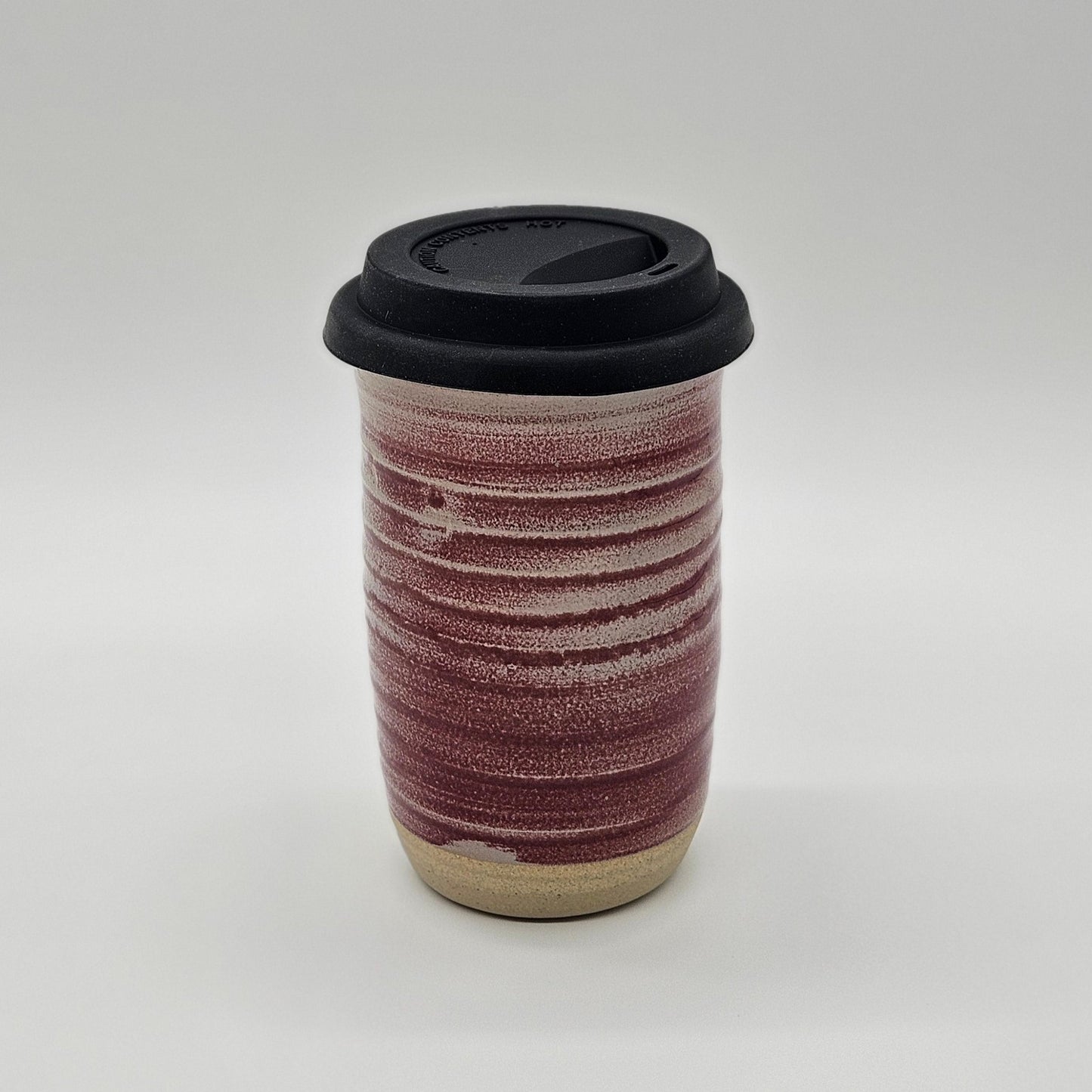 Tasse de voyage avec couvercle (16 oz) - Vin rouge