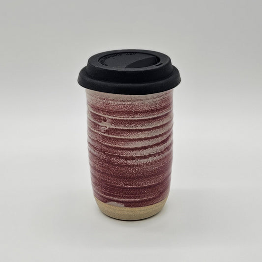 Tasse de voyage avec couvercle (16 oz) - Vin rouge