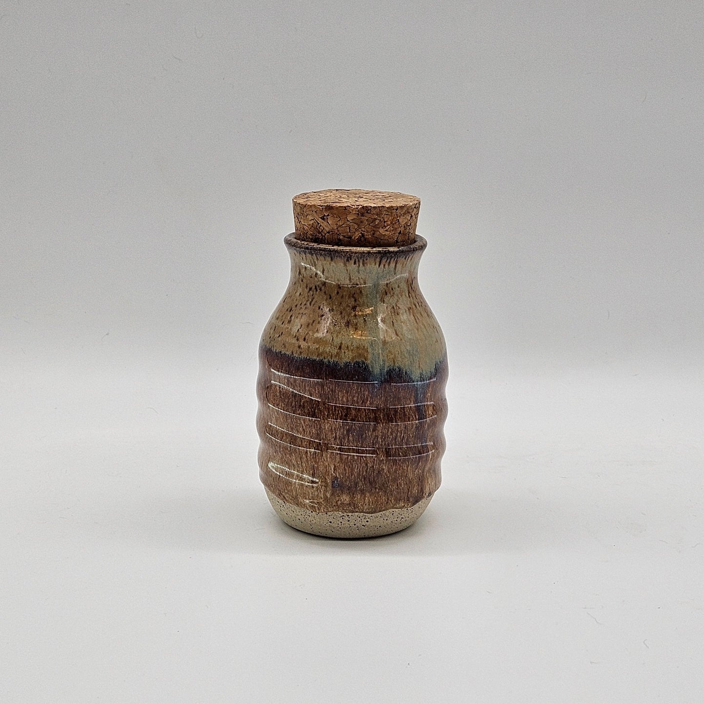 Jar with Cork Lid - Ferric Fervor/Snowflecks