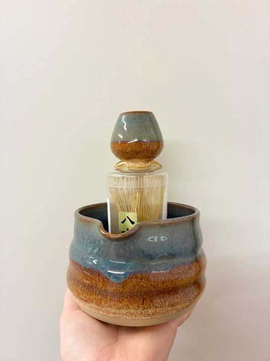 Ensemble Matcha et Bouteille d'Huile