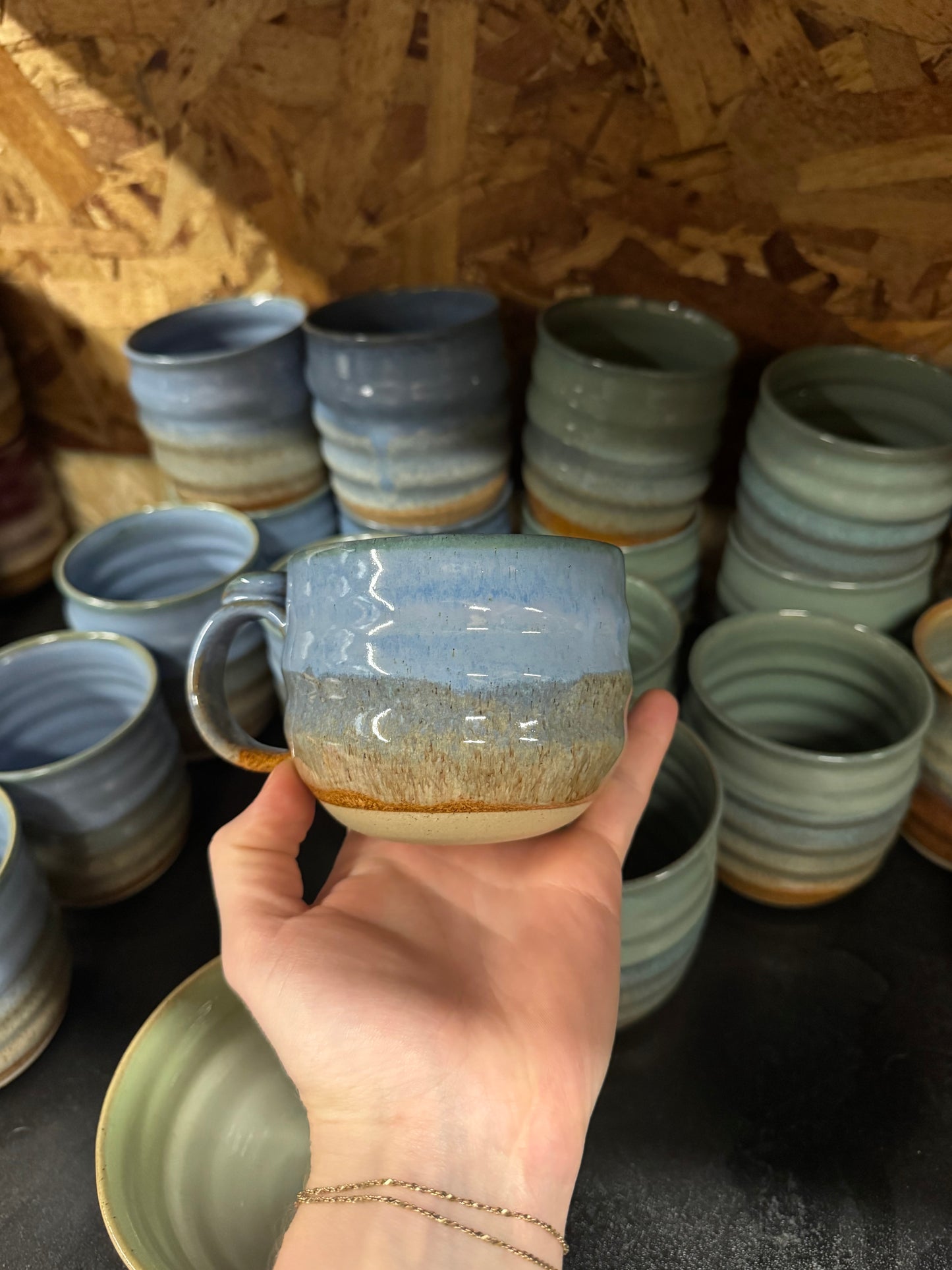 Mug (small) - Titanic Wave/Snowflecks